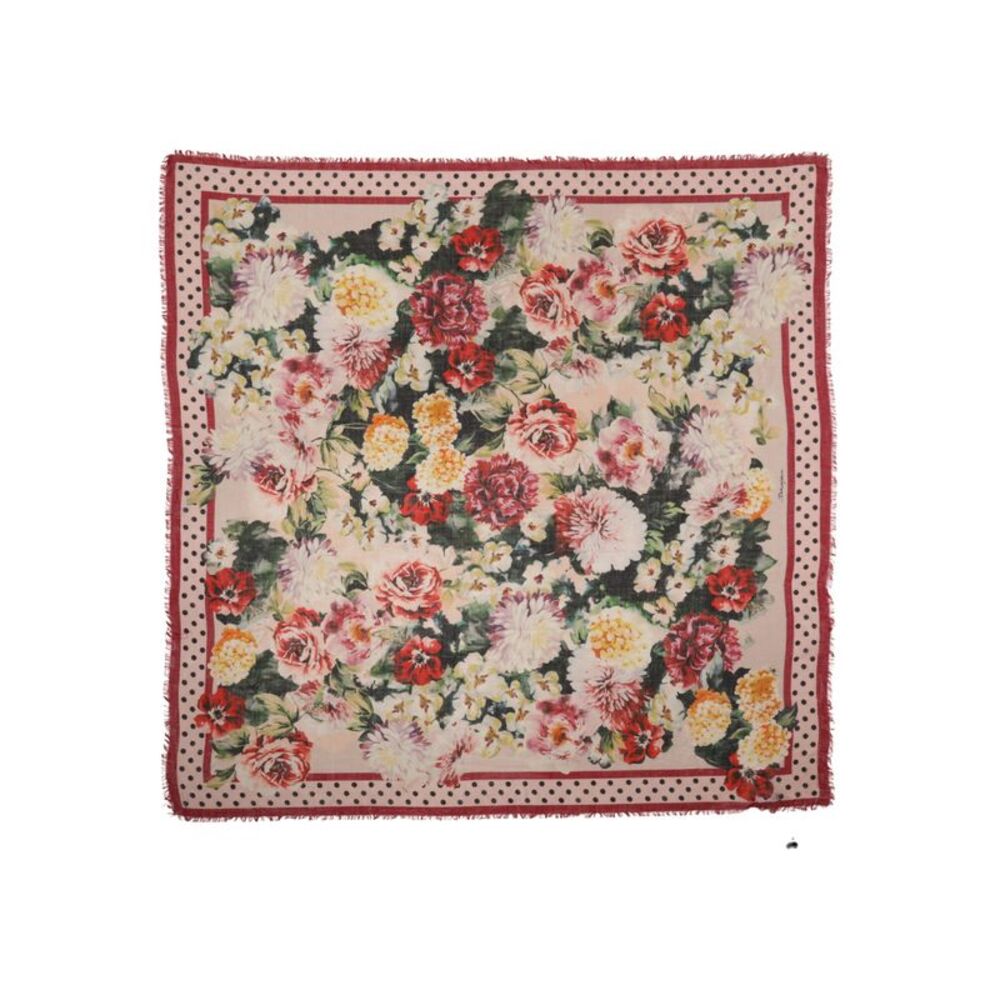 Dolce & Gabbana Multicolor Floral Cashmere Stole Women's Scarf